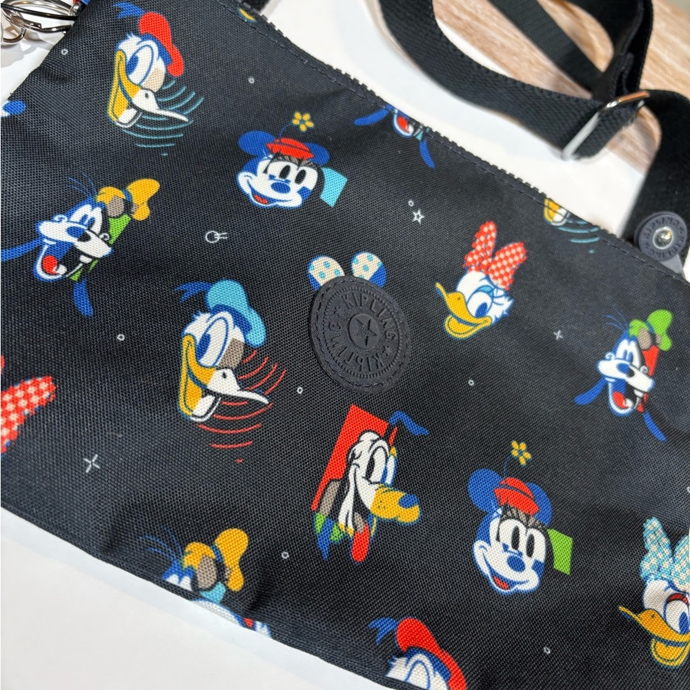 Kipling Black Disney Character Print Crossbody Bag